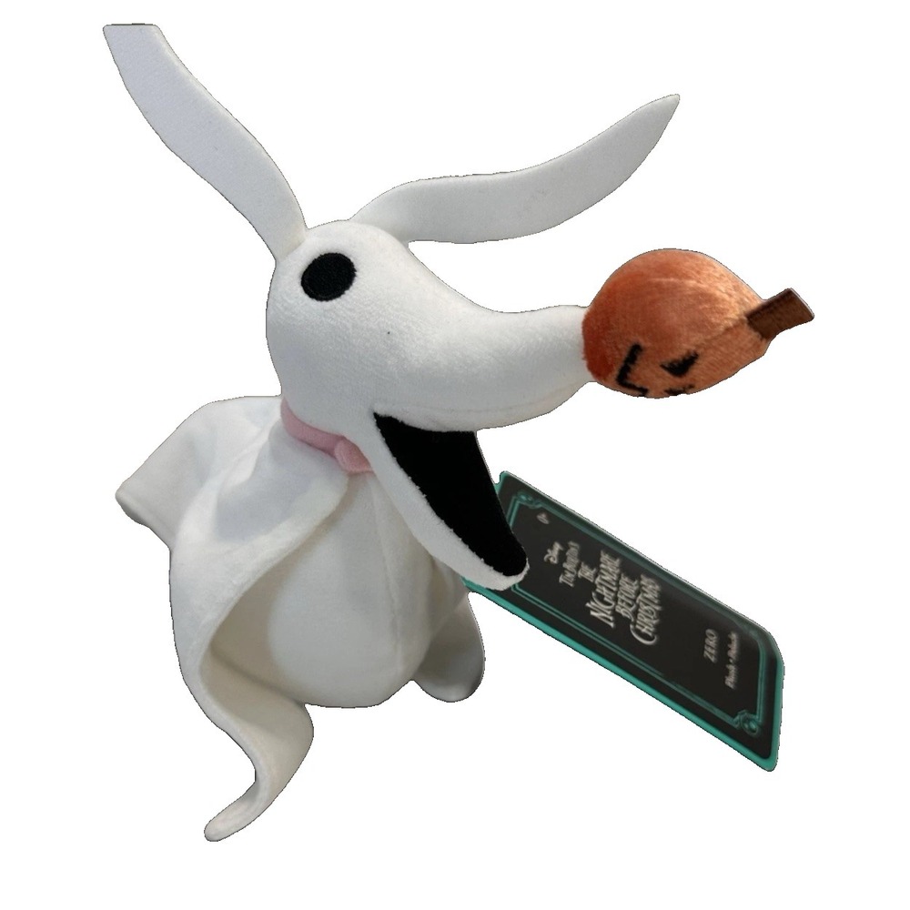 Disney Zero Plush Nightmare‎ Before Christmas Mini Bean Bag Ghost Dog NWT